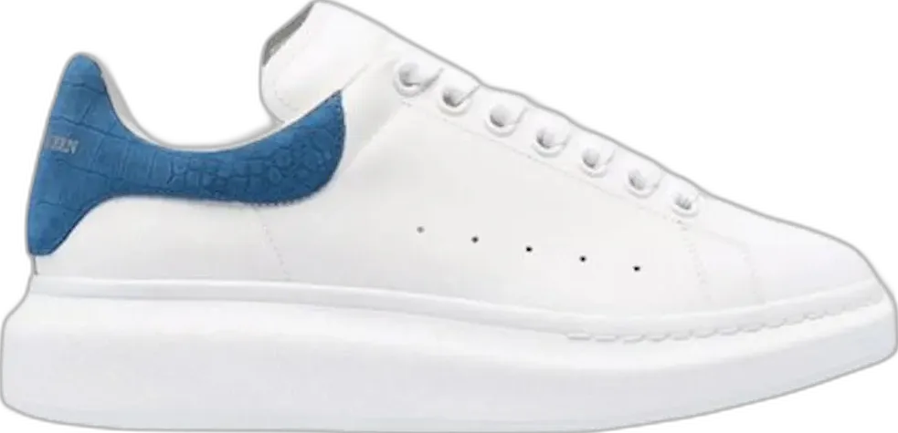  Alexander Mcqueen Alexander McQueen Oversized White Blue Croc