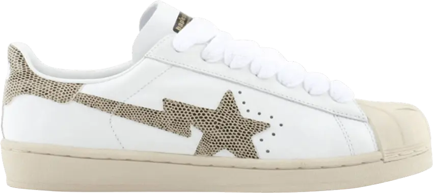  Bapesta FS-004 Low &#039;White Snake&#039;