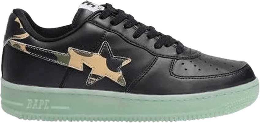  Bapesta Low &#039;Glow In The Dark - Camo&#039;