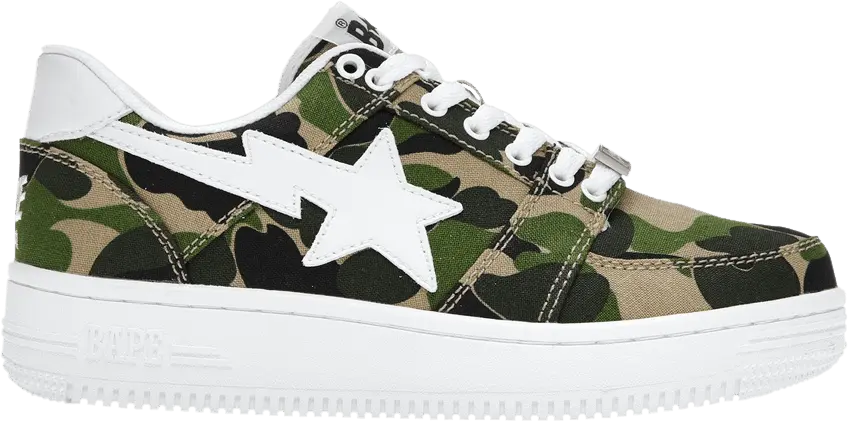  Bapesta Low &#039;Green ABC Camo&#039;