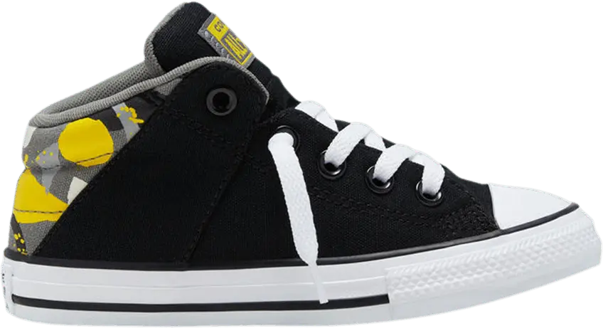  Converse Chuck Taylor All Star Axel Mid Slip-On GS &#039;Geography Class - Black Yellow&#039;