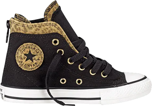  Converse Chuck Taylor All Star Back Zip Hi GS &#039;Black&#039;