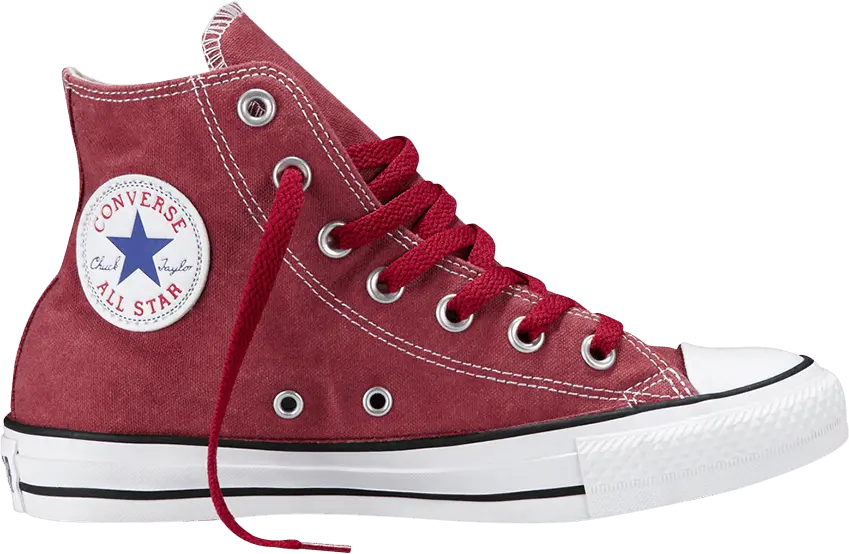  Converse Chuck Taylor All Star Basic Washed Hi &#039;Jester Red&#039;