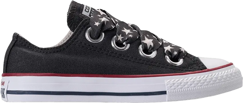  Converse Chuck Taylor All Star Big Eyelets Ox GS &#039;Almost Black&#039;