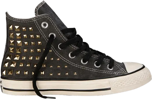  Converse Chuck Taylor All Star Collar Studs Hi &#039;Jet Black&#039;