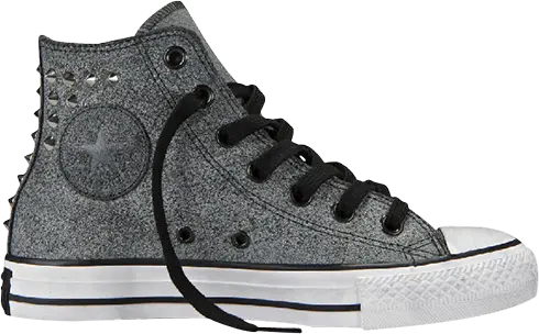  Converse Chuck Taylor All Star Collar Studs Leather Hi &#039;Black&#039;