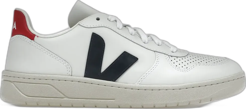  Veja V-10 Leather White Nautico Pekin