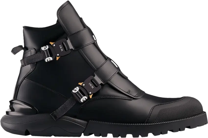  Dior Buckle Military Combat Boot &#039;Black&#039;