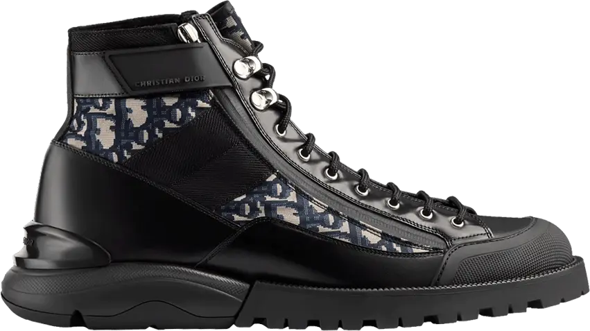 Dior Combat Boot &#039;Dior Oblique - Black&#039;