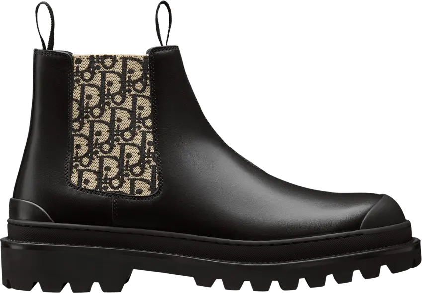 Dior Explorer Chelsea Boot &#039;Dior Oblique - Black Beige&#039;