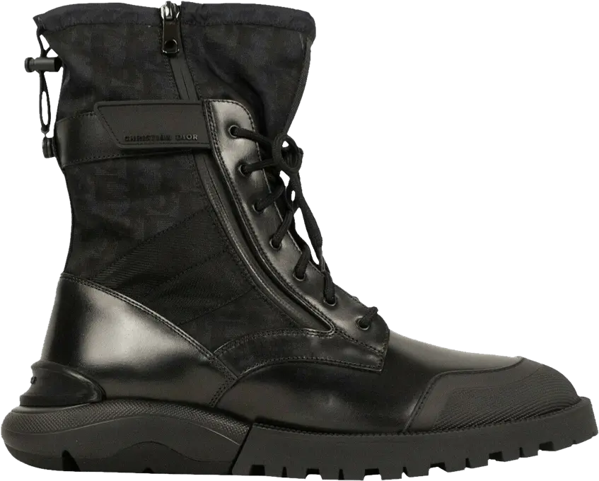  Dior Oblique Combat Boot &#039;Black&#039;