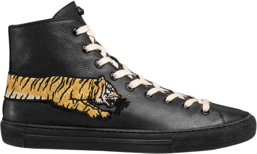  Gucci Leather High &#039;Extended Tiger&#039;