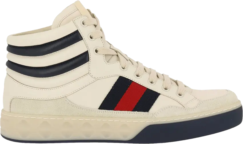  Gucci Leather High &#039;White&#039;
