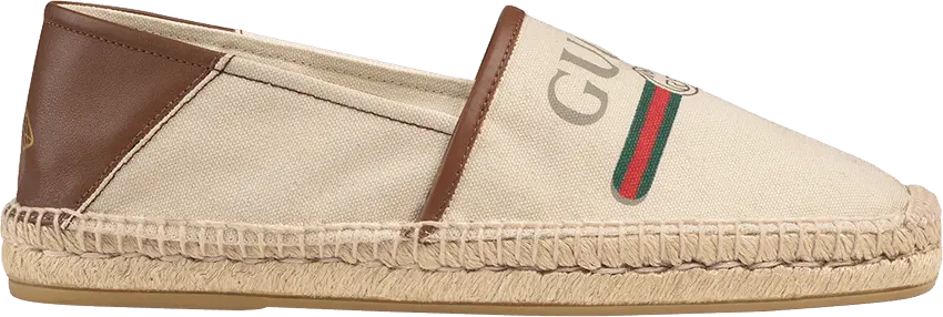 Gucci Logo Espadrille &#039;Brown&#039;