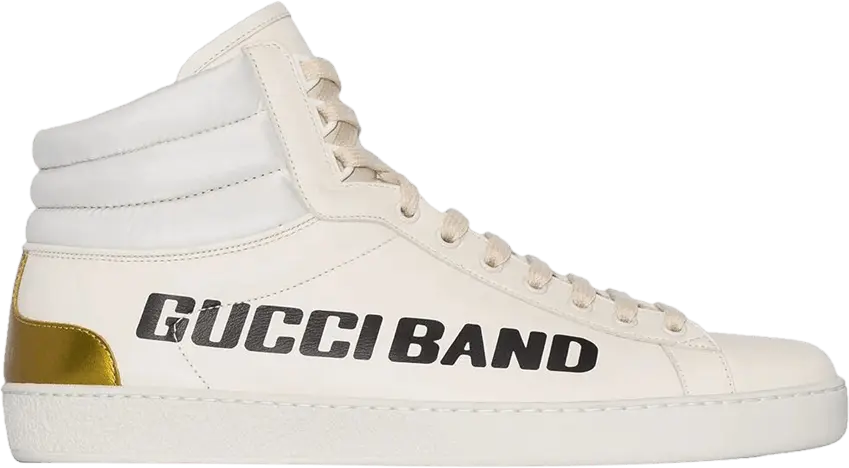  Gucci New Ace High &#039;Gucci Band - White&#039;