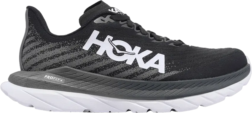  Hoka One One Wmns Mach 5 Wide &#039;Black Castlerock&#039;