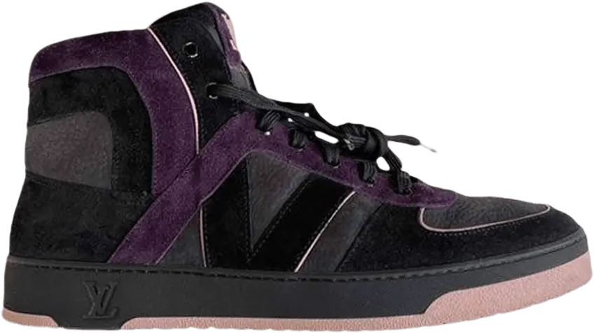 Louis Vuitton Tribe Sneaker Boot &#039;Patchwork - Black Purple&#039;