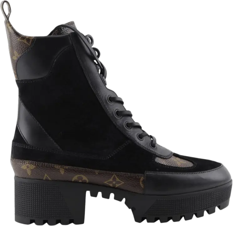  Louis Vuitton Wmns Laureate Platform Desert Boot &#039;Noir&#039;
