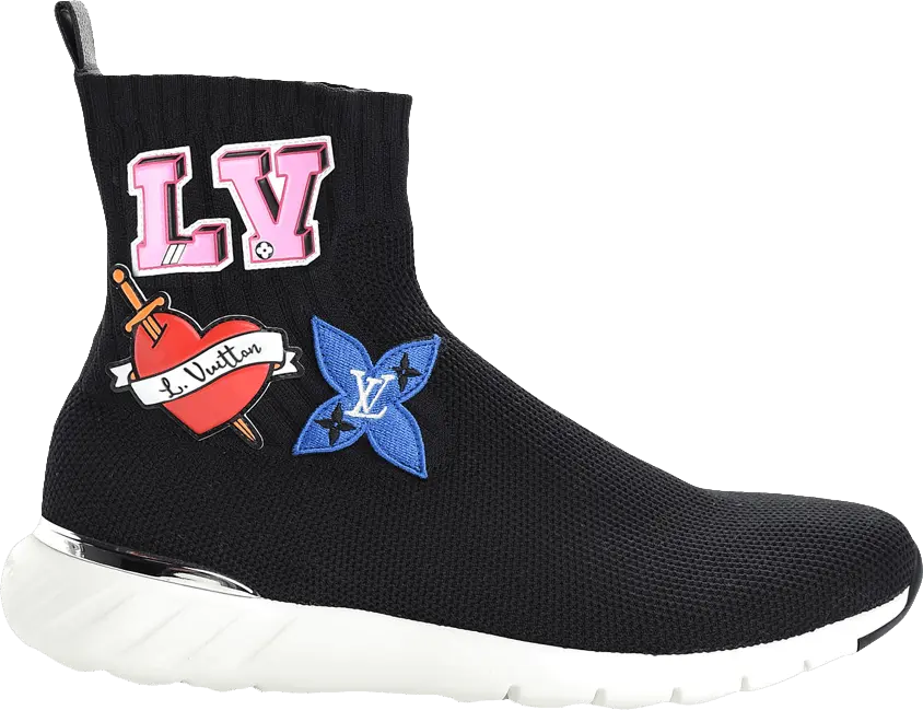 Louis Vuitton Wmns Sock Sneaker Boot &#039;Patches&#039;