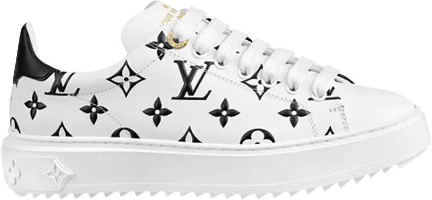  Louis Vuitton Wmns Time Out Sneaker &#039;White Black Monogram&#039;
