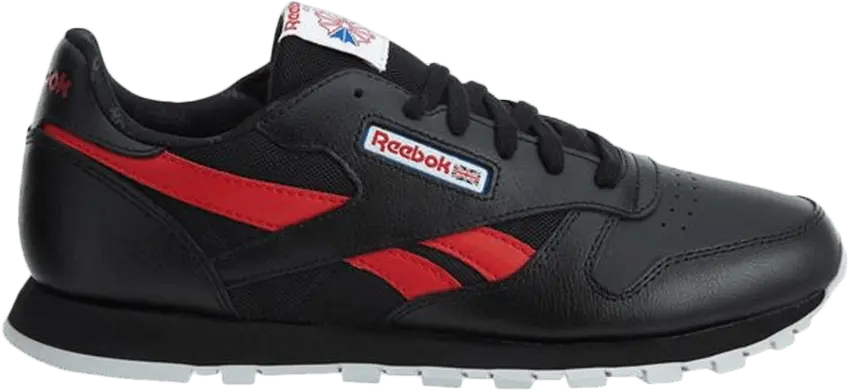  Reebok Classic Leather So Sneaker Big Kids &#039;Black Red Blue&#039;