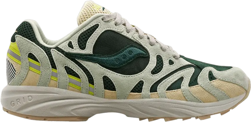 Saucony Grid Azura 2000 Forest Green Sage Beige