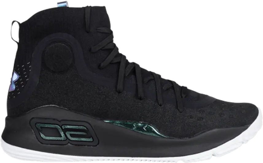  Under Armour Curry 4 Mid GS &#039;Black&#039;