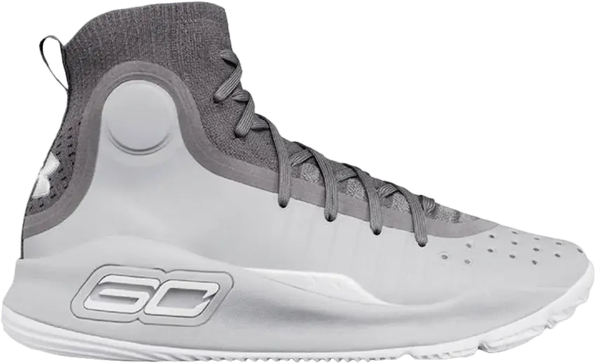  Under Armour Curry 4 Mid GS &#039;Overcast Grey&#039;