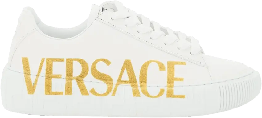  Versace Wmns Greca Low &#039;Logo - White Gold&#039;
