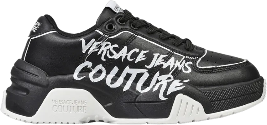  Versace Wmns Jeans Couture Low &#039;Black White&#039;