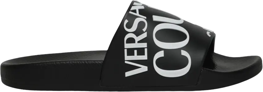  Versace Wmns Logo Slide &#039;Black White&#039;