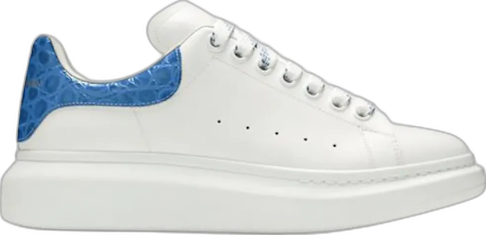  Alexander Mcqueen Alexander McQueen Oversized White Ultramarine Croc