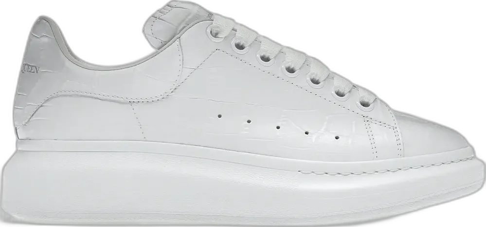  Alexander Mcqueen Alexander McQueen Oversized White White Croc