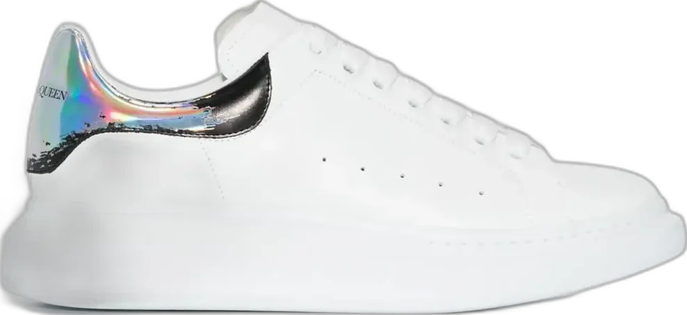  Alexander Mcqueen Alexander McQueen Oversized White White Iridescent Silver