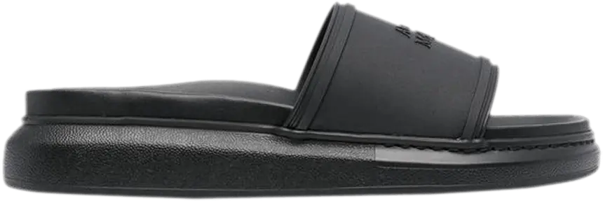 Alexander Mcqueen Rubber Hybrid Sandal &#039;Black&#039;