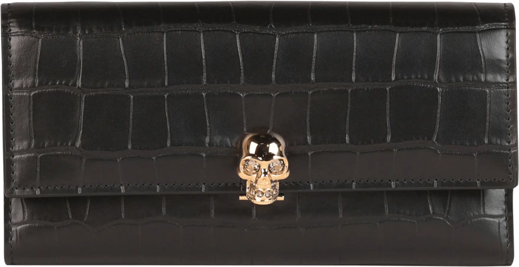  Alexander Mcqueen Alexander McQueen Skull Chain Wallet &#039;Black&#039;