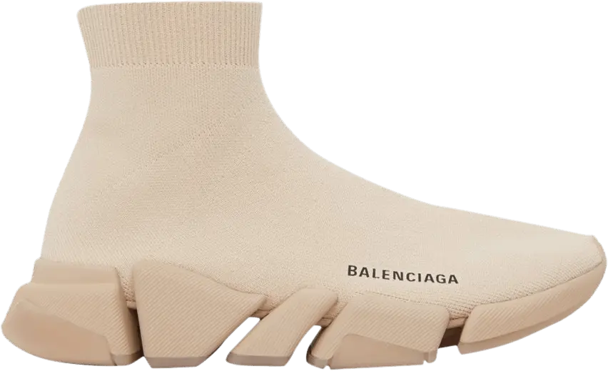  Balenciaga Speed 2.0 Sneaker &#039;Clear Sole - Sand Beige&#039;