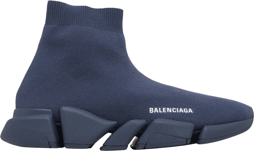  Balenciaga Speed 2.0 Sneaker &#039;Navy&#039;