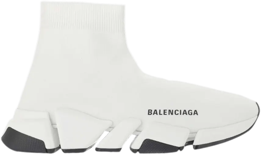  Balenciaga Speed 2.0 White Black