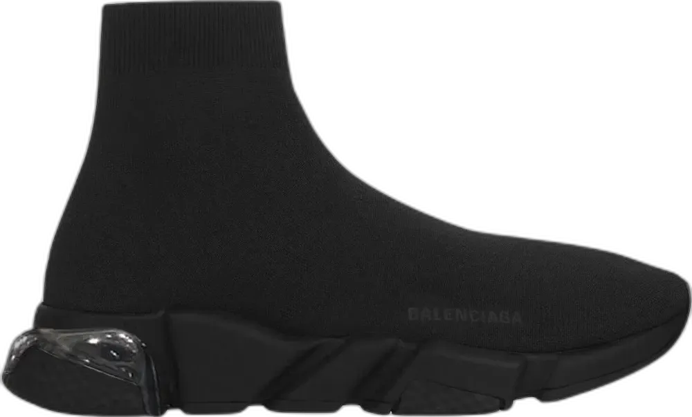  Balenciaga Speed Clear Sole Black