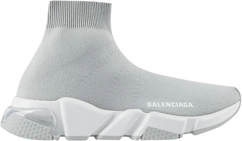  Balenciaga Speed Clear Sole Grey (Women&#039;s)