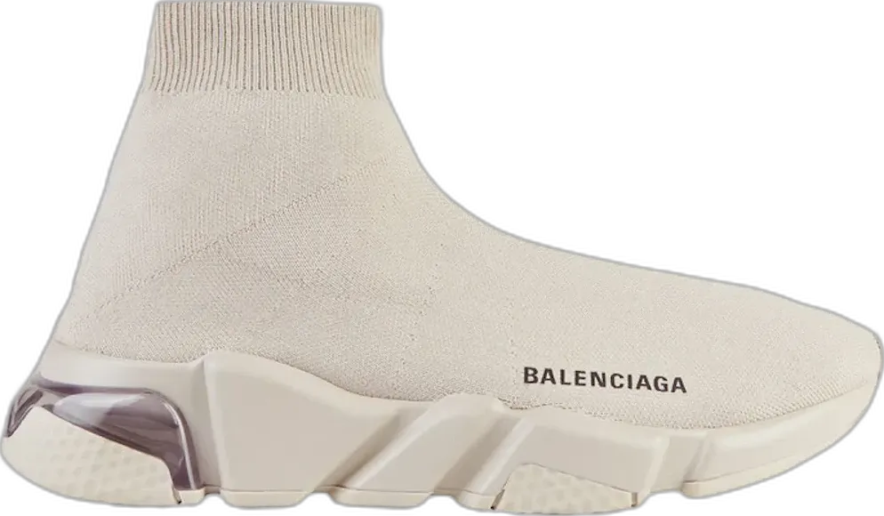  Balenciaga Speed Clear Sole Sand (Women&#039;s)