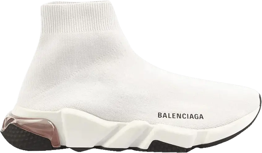  Balenciaga Speed Clear Sole White (Women&#039;s)