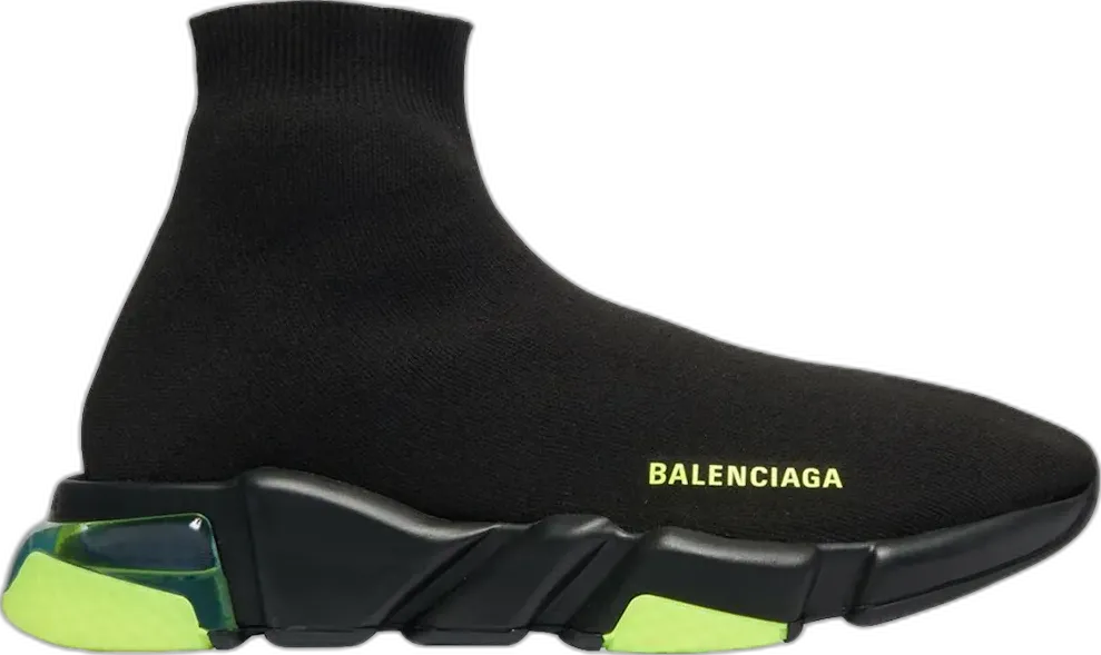 Balenciaga Speed Clear Sole Yellow Fluo