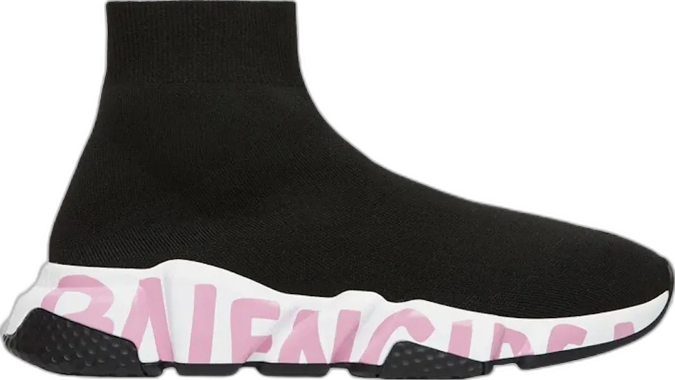 Balenciaga Speed Graffiti Black Pink (Women&#039;s)