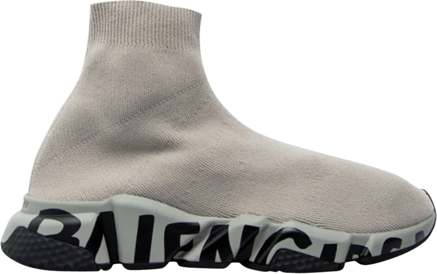  Balenciaga Speed Graffiti Gray Gray