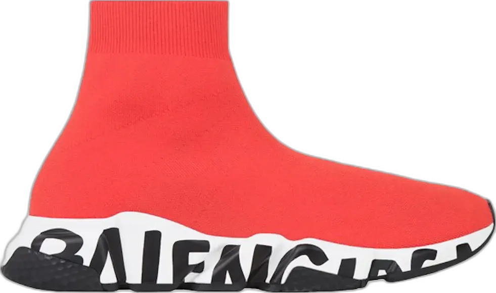 Balenciaga Speed Graffiti Red White