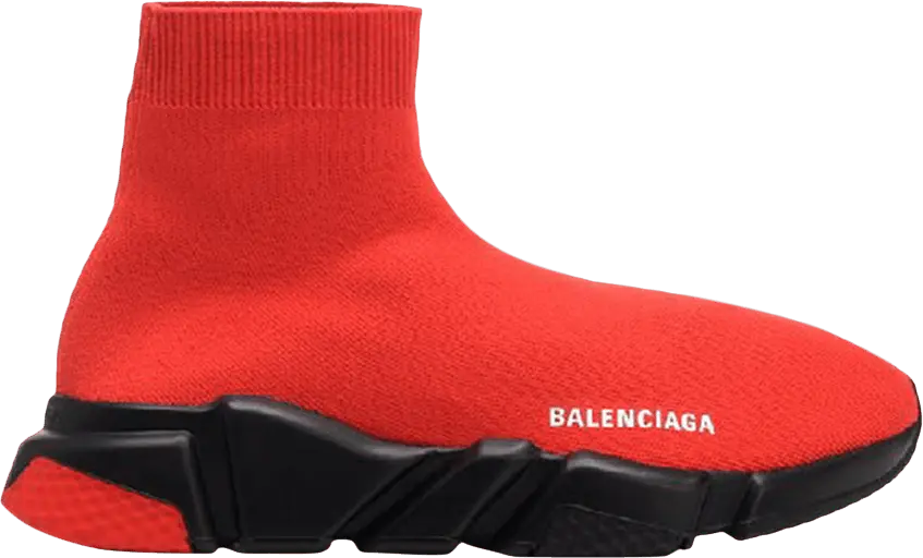  Balenciaga Speed Knit Trainer &#039;Red Black&#039;