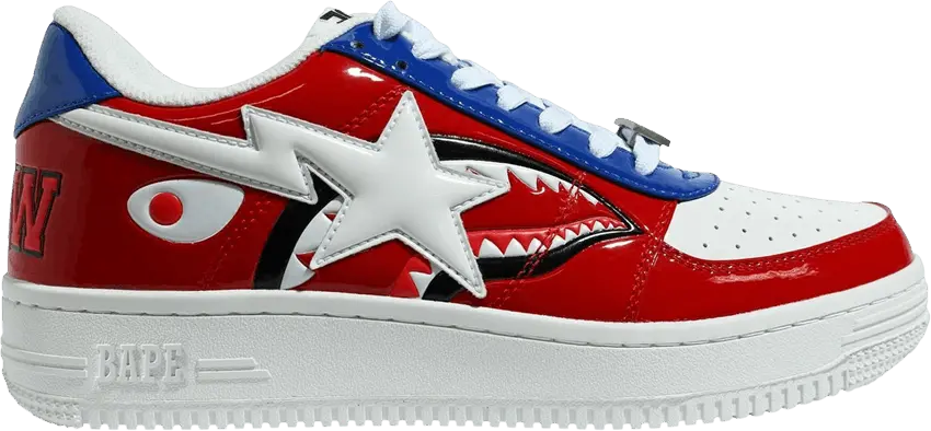  Bapesta Low &#039;Shark Face - Red&#039;