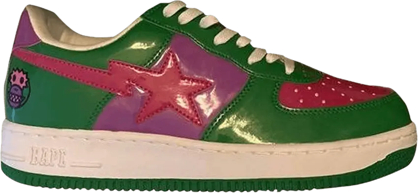  Bapesta Low &#039;X Pack - Baby Milo Green Pink&#039;